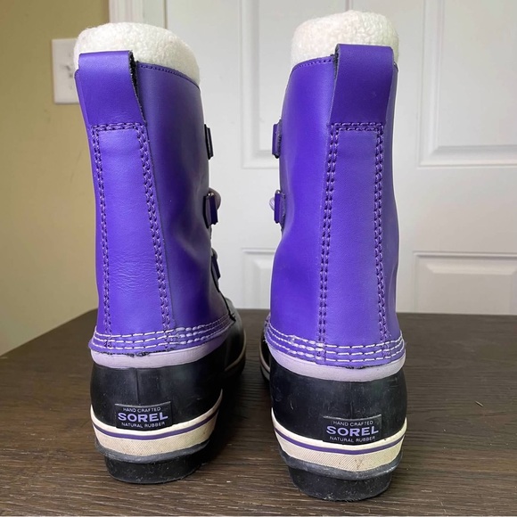 Sorel Girls 6 Winter Snow Boots Waterproof Purple - Picture 5 of 11